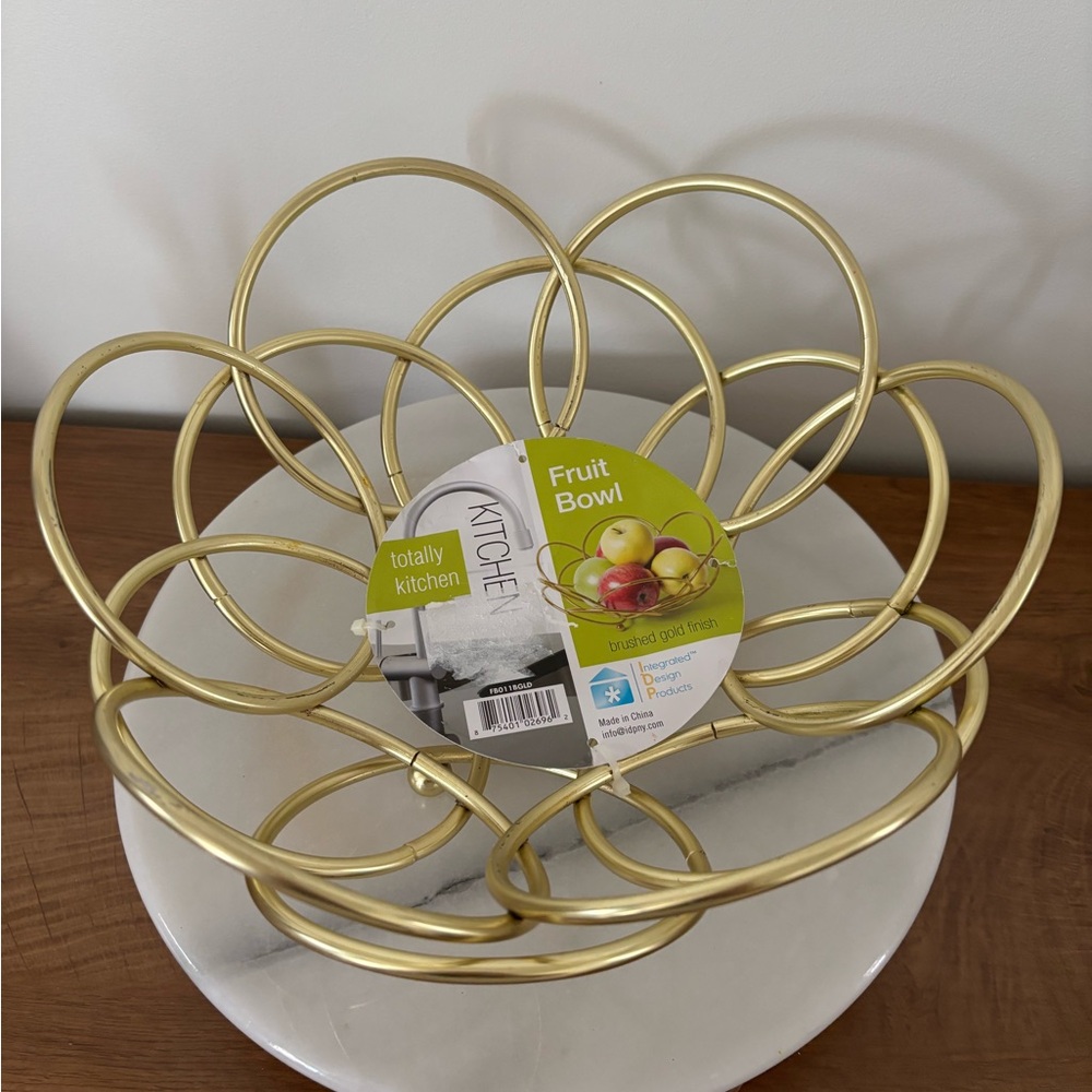 Totally Kitchen Gold Fruit Bowl